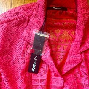 FASHION NOVA men’s Barbie/Ken hot pink shirt 👚